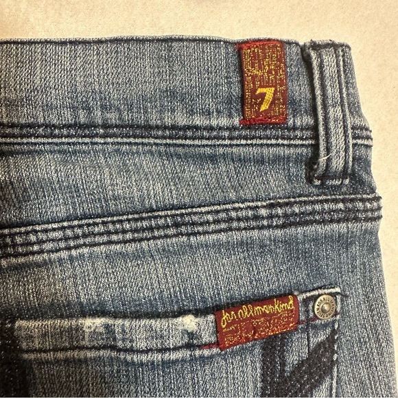 7 for All Mankind Women’s Jeans Capri Denim Blue size 30 - Picture 8 of 10